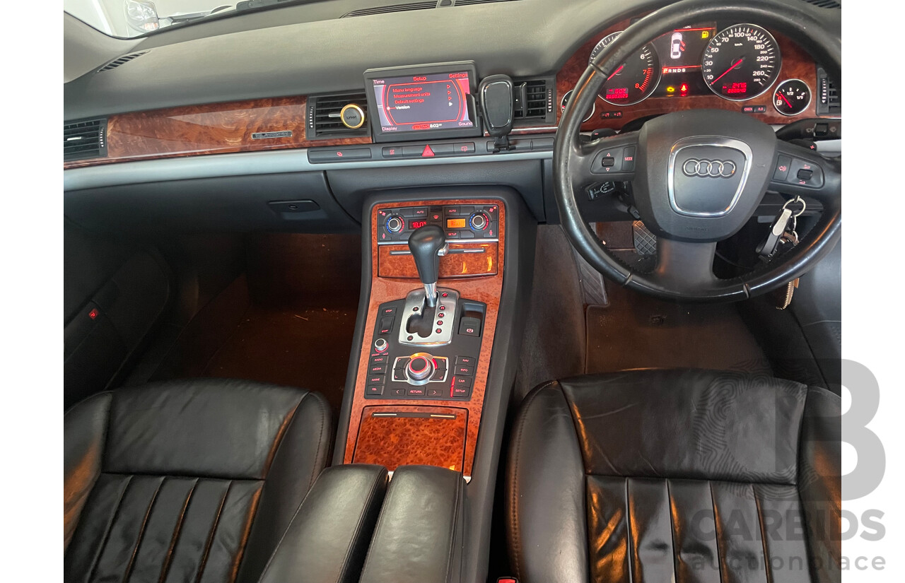 1/2008 Audi A8 3.2 Quattro 4E 4d Sedan Silver 3.1L