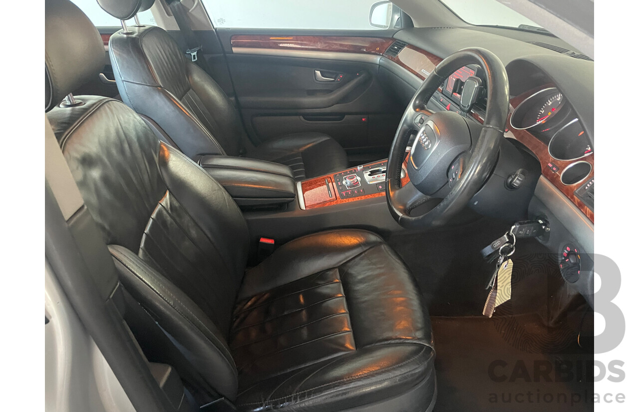 1/2008 Audi A8 3.2 Quattro 4E 4d Sedan Silver 3.1L