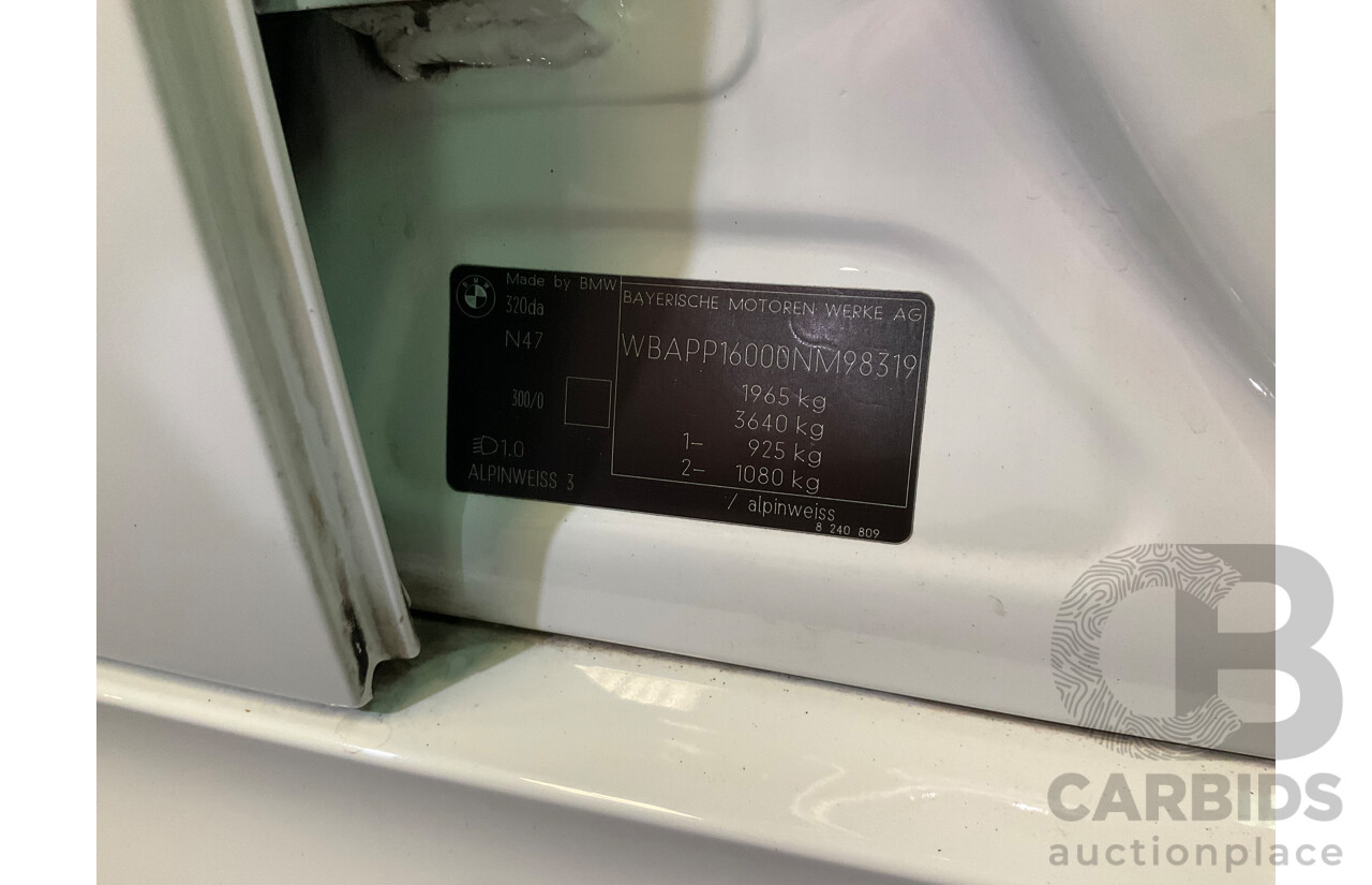 10/2010 BMW 320d Executive E90 MY10 LCI 4d Sedan White Turbo Diesel 2.0L