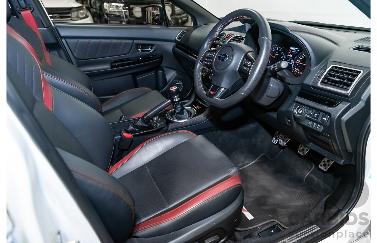 3/2018 Subaru WRX STi (AWD) VA MY18 4d Sedan Crystal White Pearl Turbo 2.5L