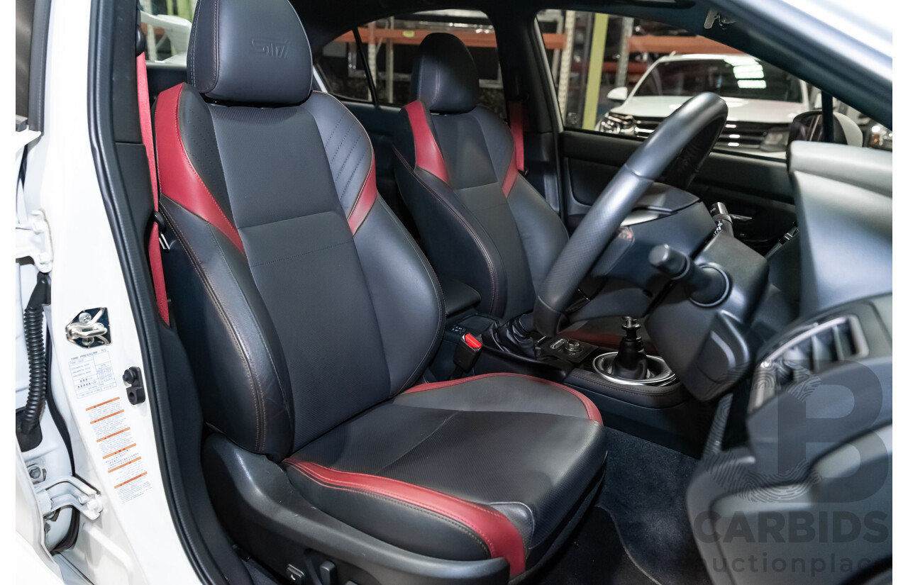 3/2018 Subaru WRX STi (AWD) VA MY18 4d Sedan Crystal White Pearl Turbo 2.5L