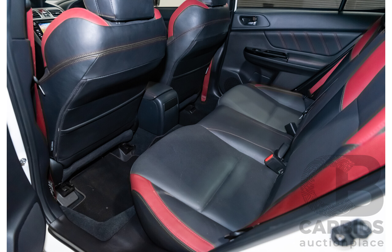 3/2018 Subaru WRX STi (AWD) VA MY18 4d Sedan Crystal White Pearl Turbo 2.5L