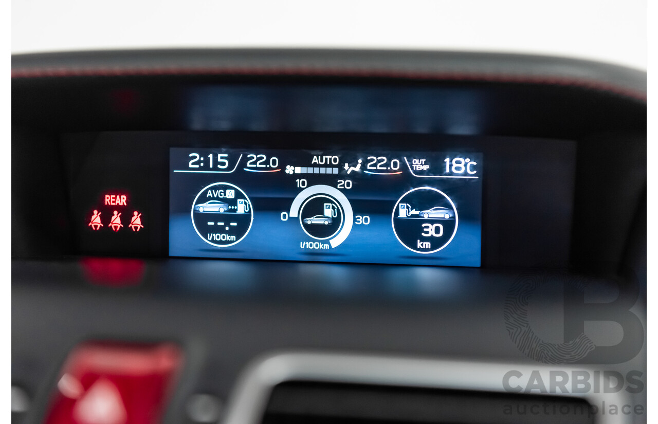 3/2018 Subaru WRX STi (AWD) VA MY18 4d Sedan Crystal White Pearl Turbo 2.5L