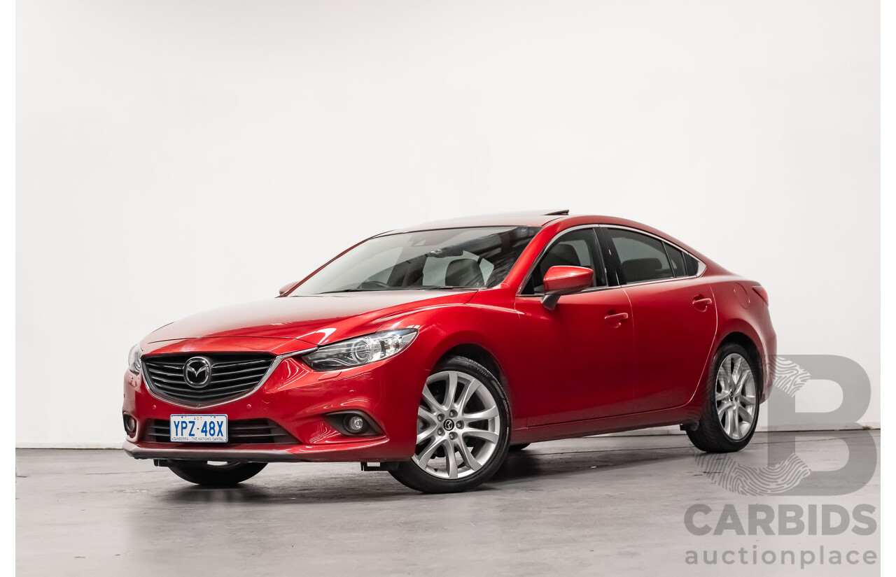 6/2013 Mazda 6 Atenza 6C 4d Sedan Soul Red Metallic Turbo Diesel 2.2L