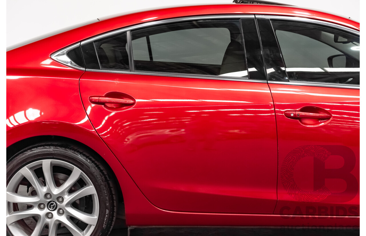 6/2013 Mazda 6 Atenza 6C 4d Sedan Soul Red Metallic Turbo Diesel 2.2L