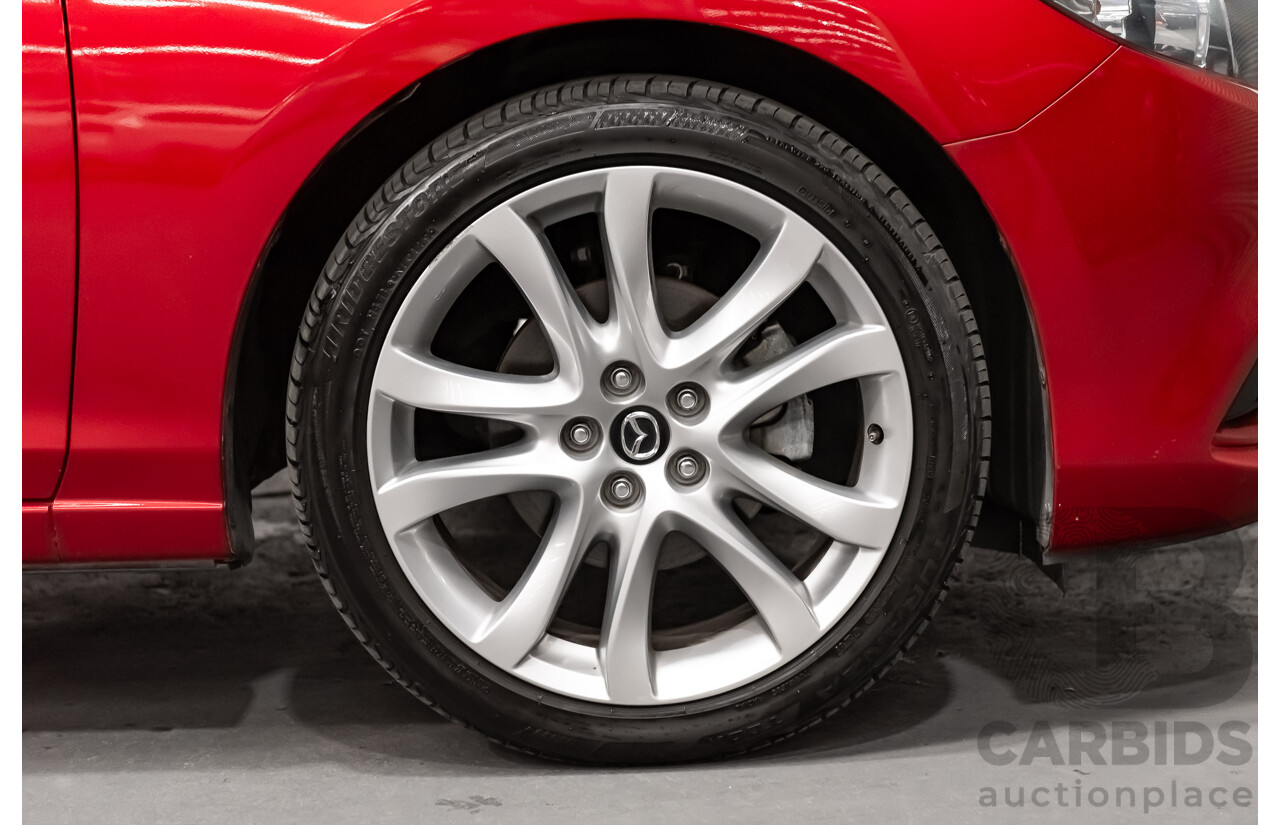 6/2013 Mazda 6 Atenza 6C 4d Sedan Soul Red Metallic Turbo Diesel 2.2L