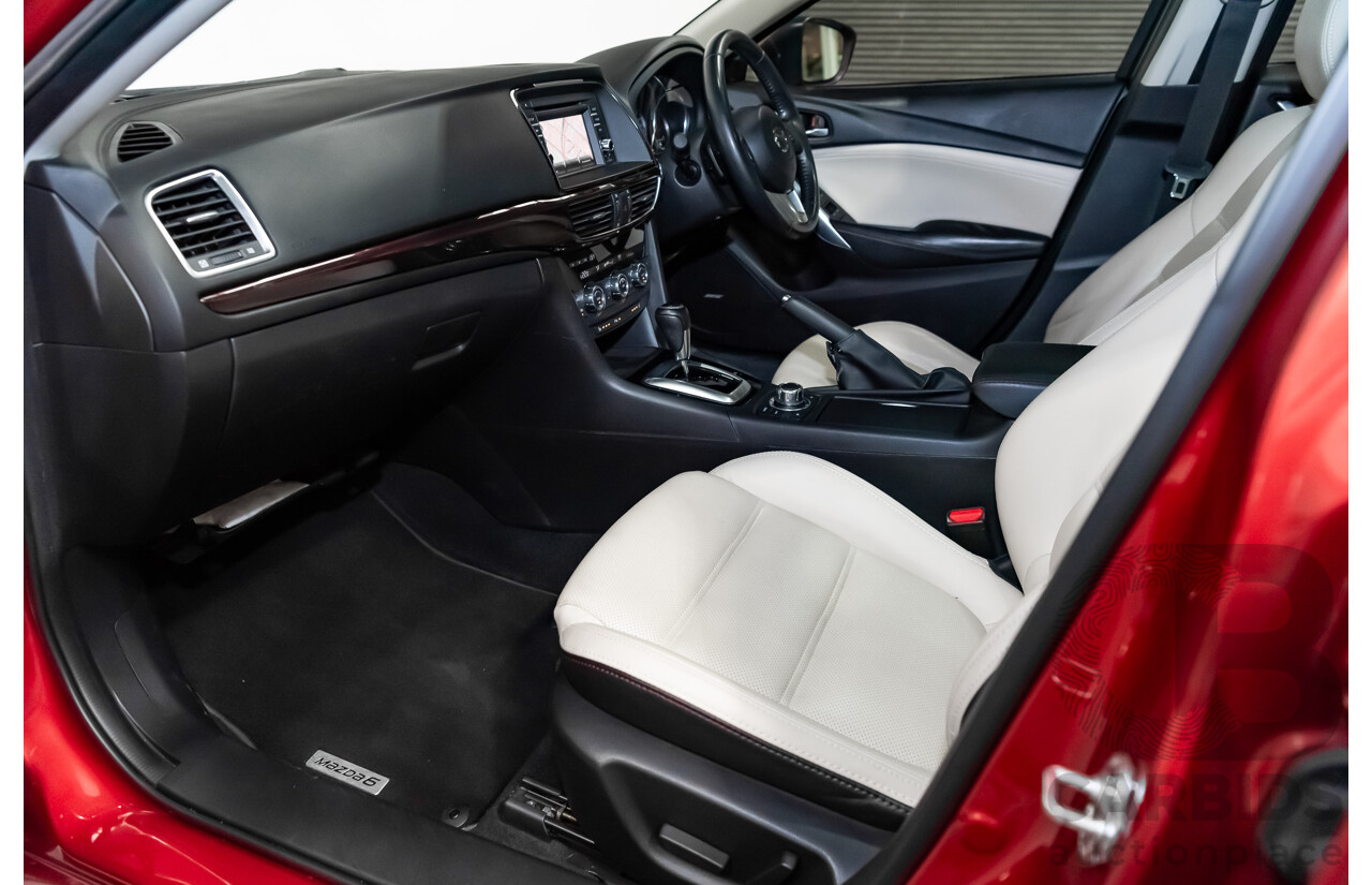 6/2013 Mazda 6 Atenza 6C 4d Sedan Soul Red Metallic Turbo Diesel 2.2L