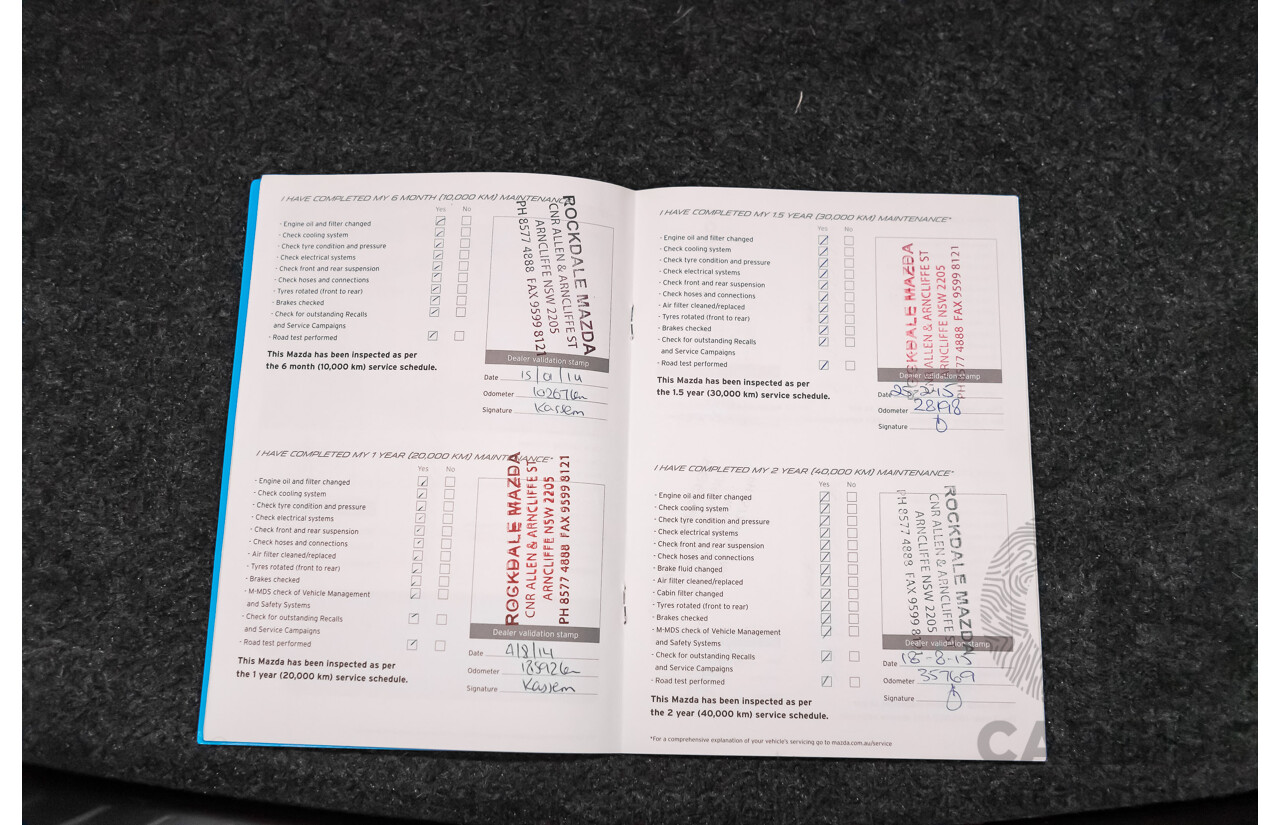 6/2013 Mazda 6 Atenza 6C 4d Sedan Soul Red Metallic Turbo Diesel 2.2L