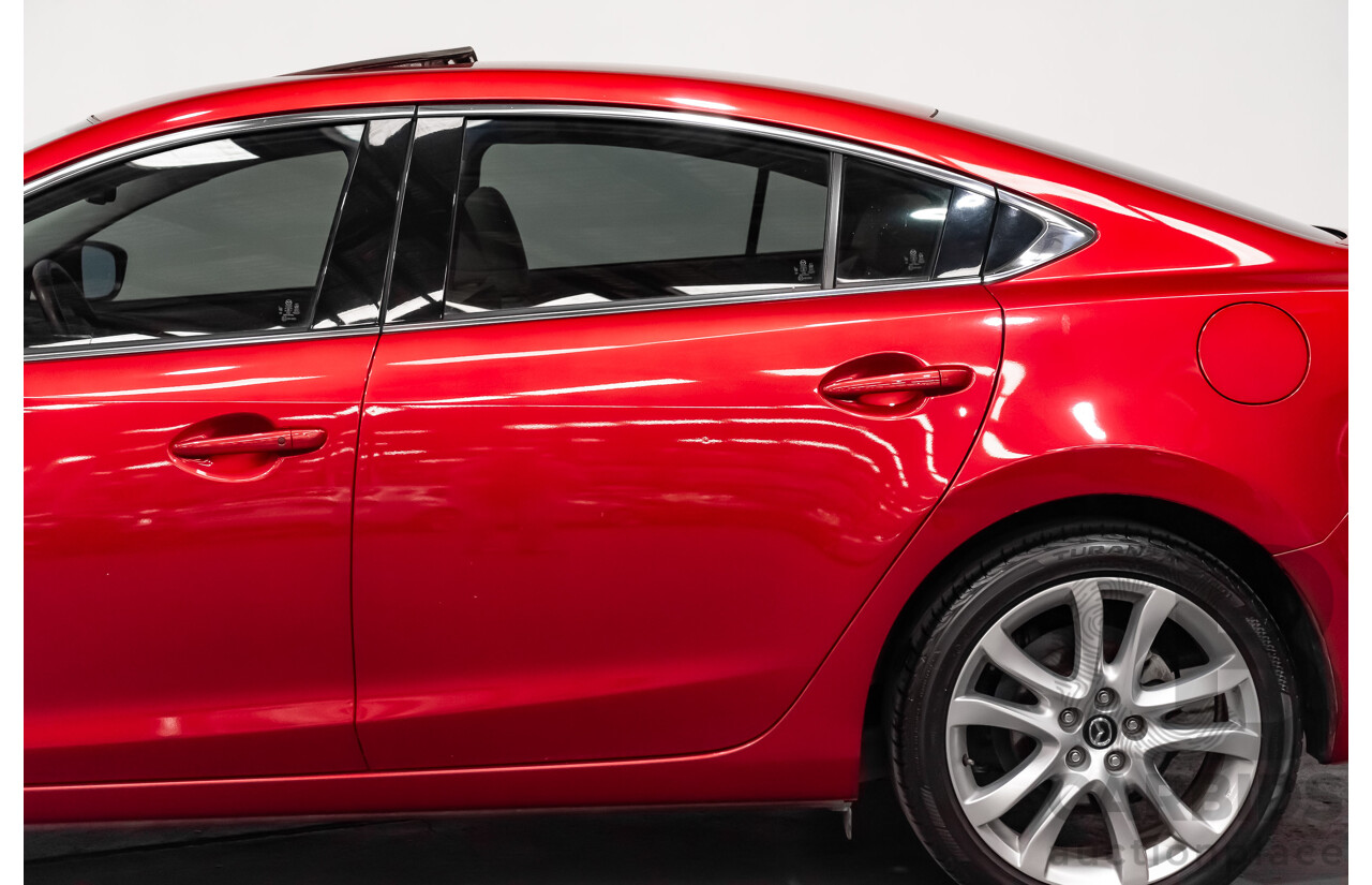 6/2013 Mazda 6 Atenza 6C 4d Sedan Soul Red Metallic Turbo Diesel 2.2L