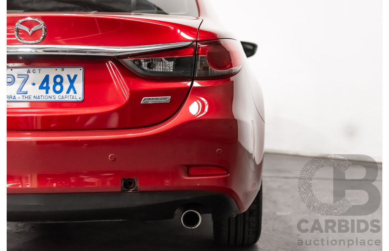 6/2013 Mazda 6 Atenza 6C 4d Sedan Soul Red Metallic Turbo Diesel 2.2L