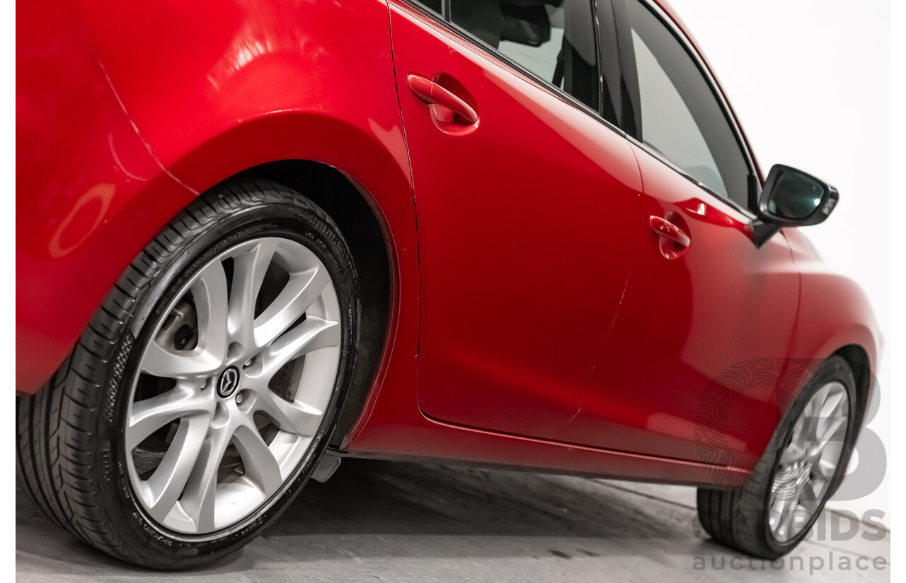 6/2013 Mazda 6 Atenza 6C 4d Sedan Soul Red Metallic Turbo Diesel 2.2L