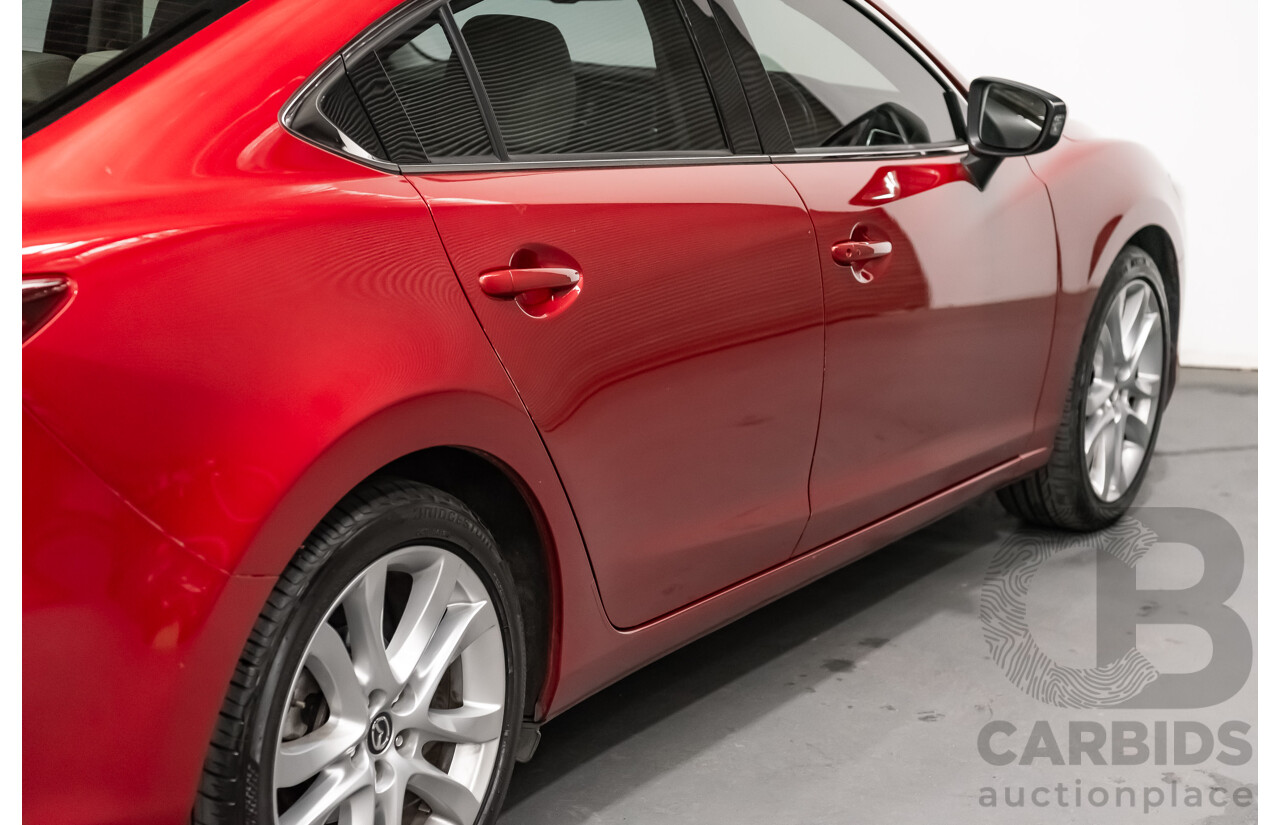 6/2013 Mazda 6 Atenza 6C 4d Sedan Soul Red Metallic Turbo Diesel 2.2L