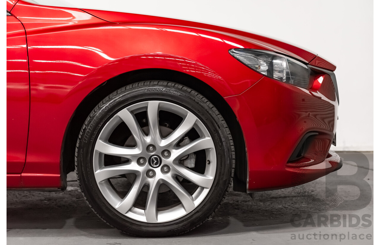 6/2013 Mazda 6 Atenza 6C 4d Sedan Soul Red Metallic Turbo Diesel 2.2L