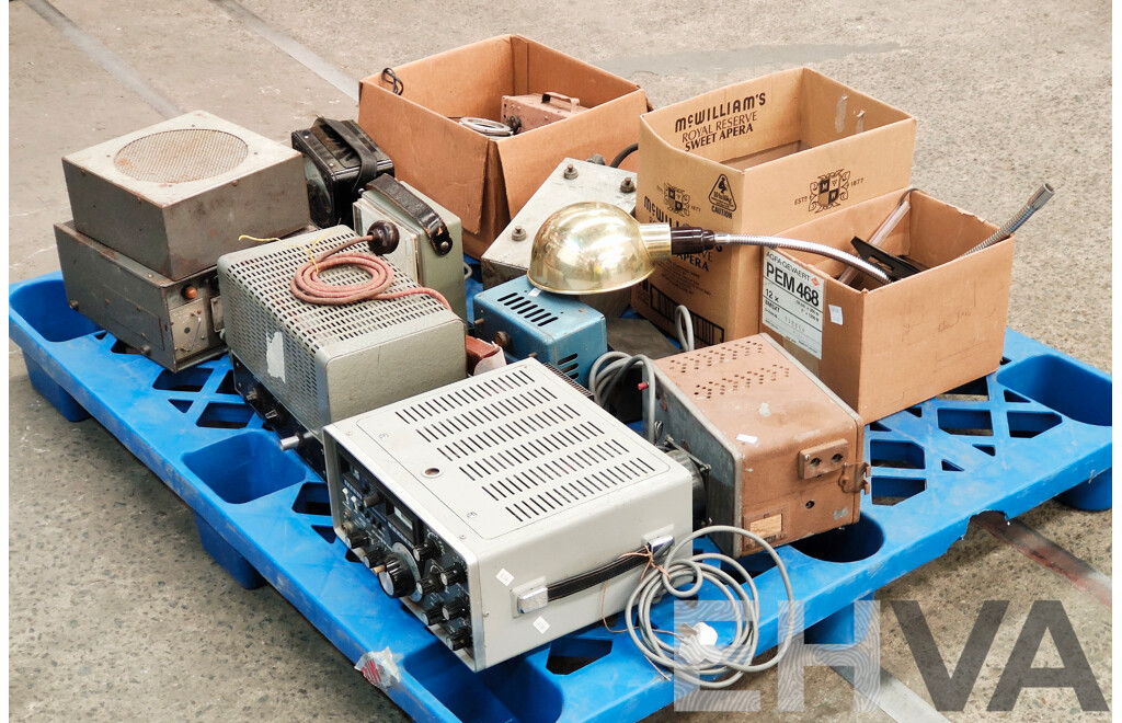 Bulk Lot of Vintage Audio & Visual Equipment, Parts, and Accessories