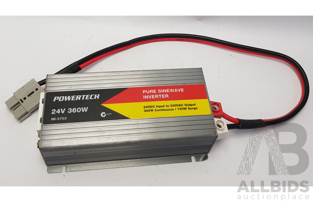 Powertech 24VDC to 230VAC Pure Sine Wave Inverter