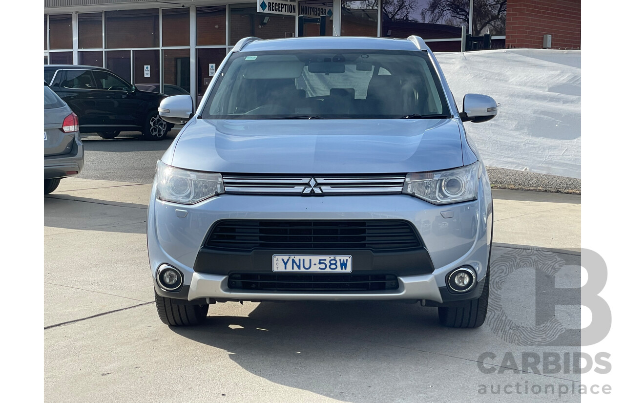 6/2015 Mitsubishi Outlander Aspire PHEV Hybrid ZJ MY14 4d Wagon Blue 2.0L