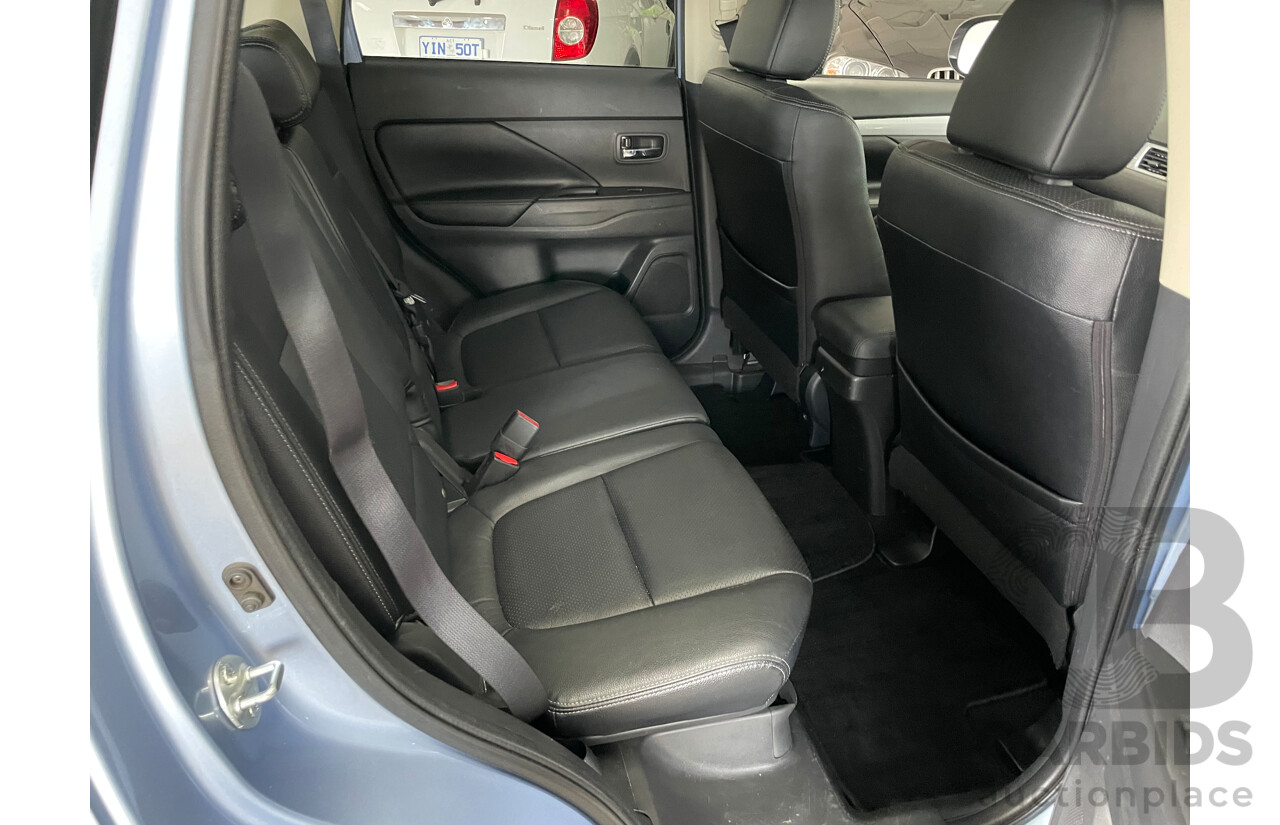 6/2015 Mitsubishi Outlander Aspire PHEV Hybrid ZJ MY14 4d Wagon Blue 2.0L