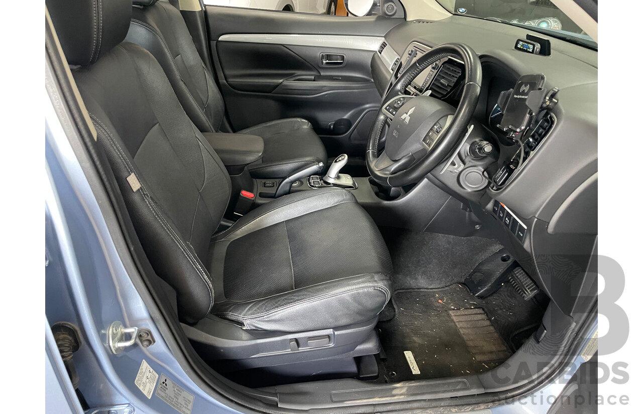 6/2015 Mitsubishi Outlander Aspire PHEV Hybrid ZJ MY14 4d Wagon Blue 2.0L