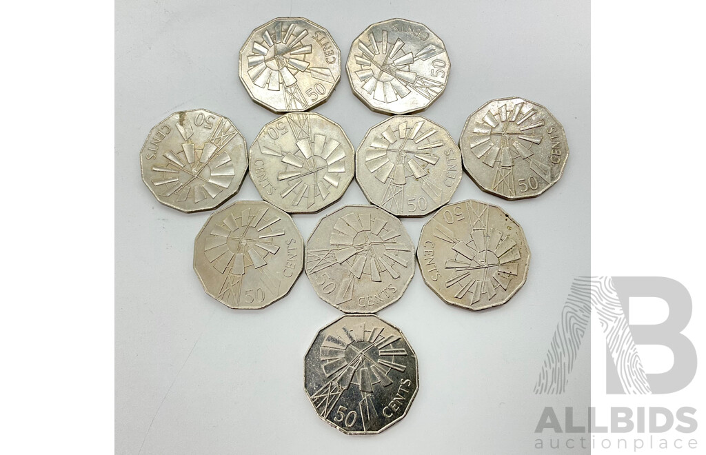 Australian 2002 Fifty Cent Coins - Year of the Outback (10)