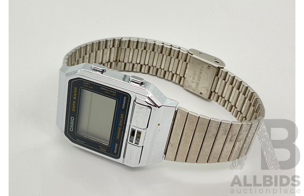Vintage Casio Data Bank Wrist Watch DBA-800