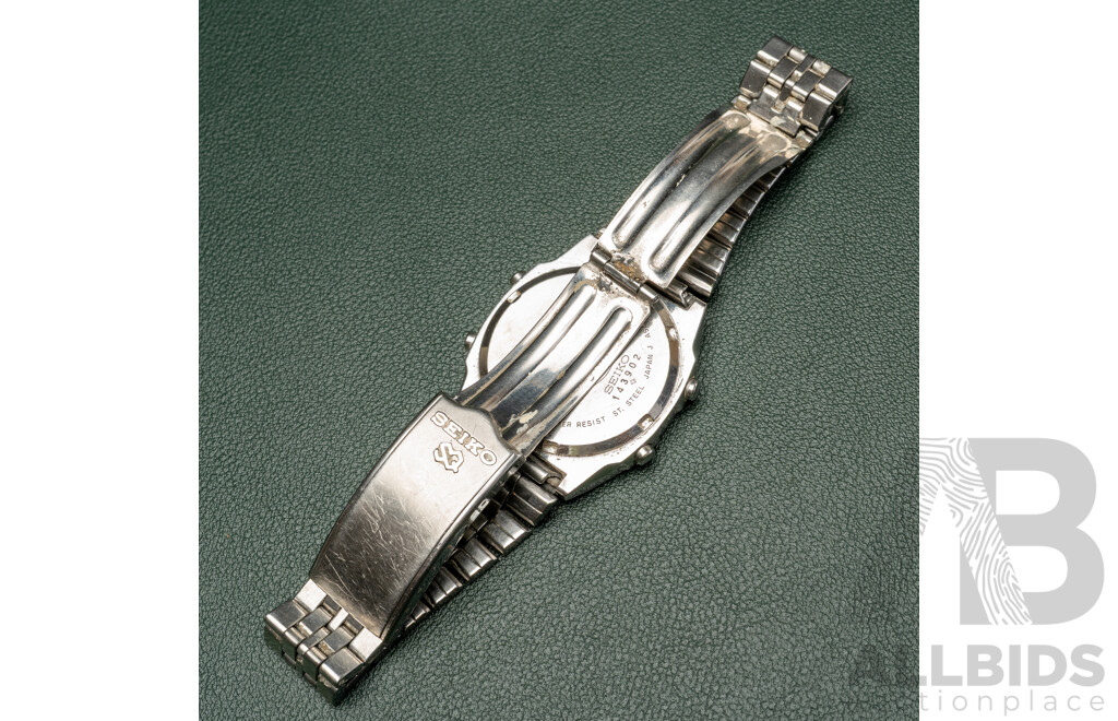 Men's Vintage Seiko Digital Sports 100 Wrist Watch A547-5050 AO