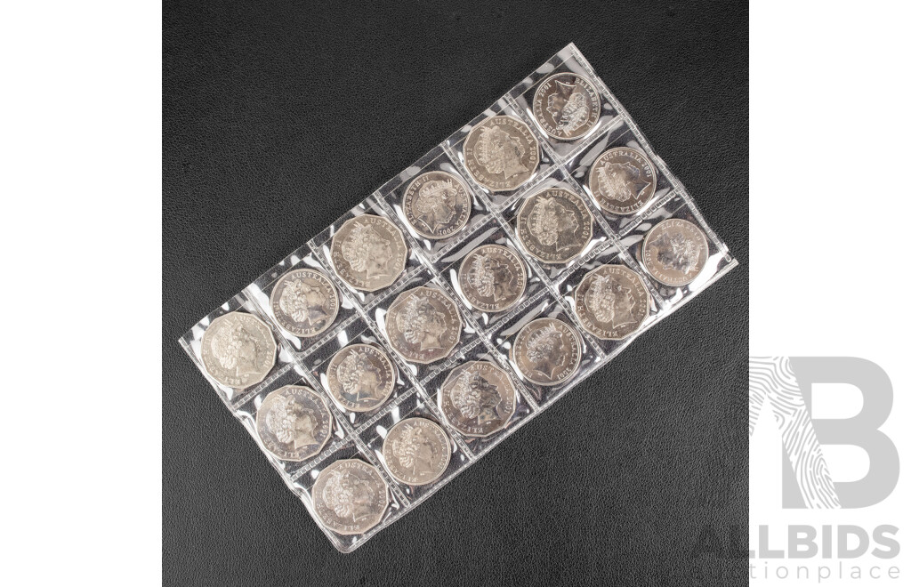 Australian 2001 Fifty and Twenty Cent Coin Federation Set