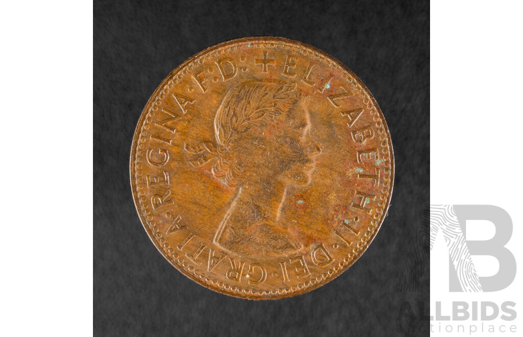 Australian 1957 Penny, Soft Strike