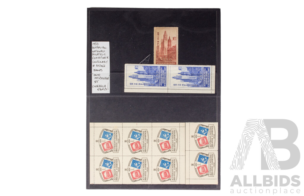 Australian 1950 National Philatelic Exhibition Centenary of Australian Postage Stamps, Cinderella