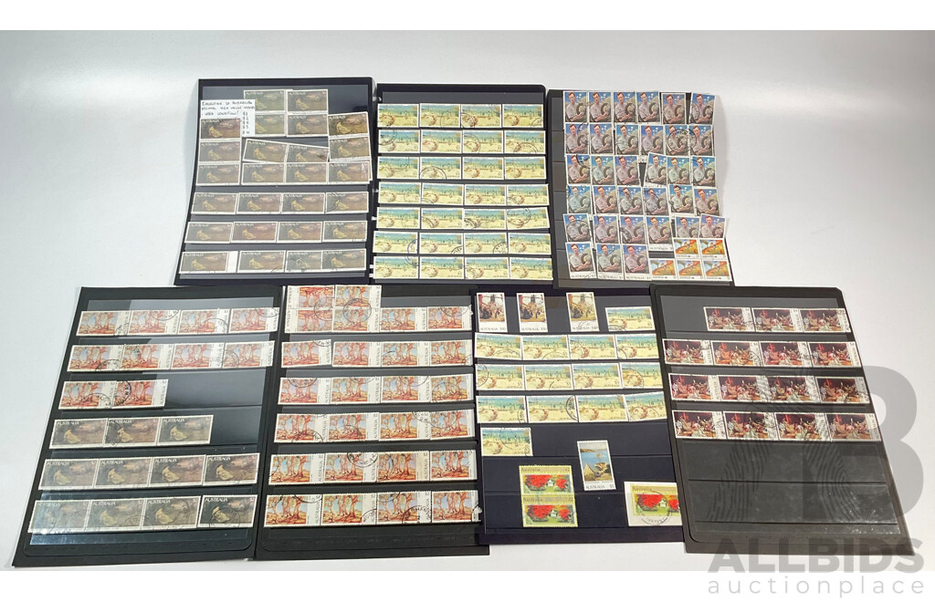 Collection of Australian Stamps, High Domination Including Artist Painting Series Set