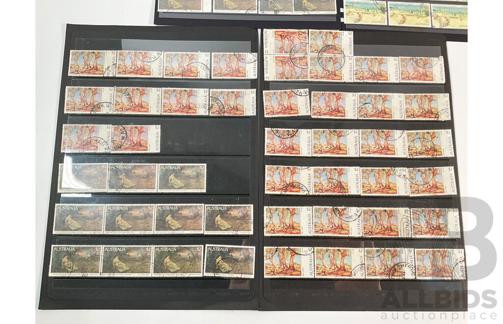 Collection of Australian Stamps, High Domination Including Artist Painting Series Set