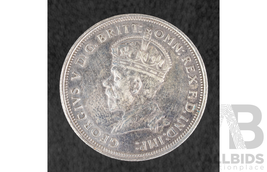 Australian 1927 Silver Florin, Parliament House .925