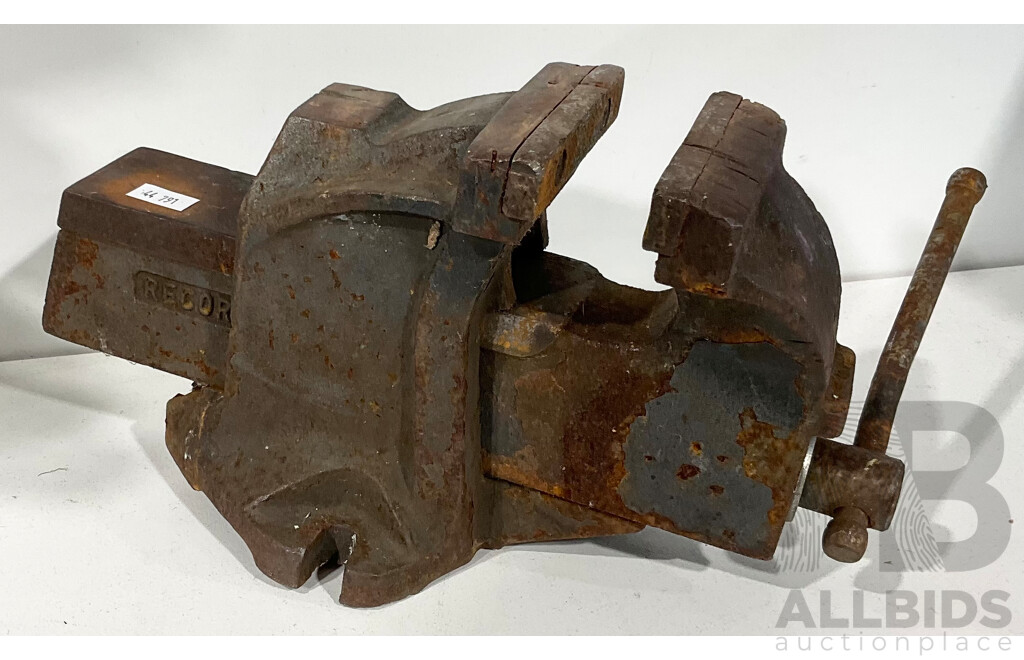 Vintage Record Bench Vice