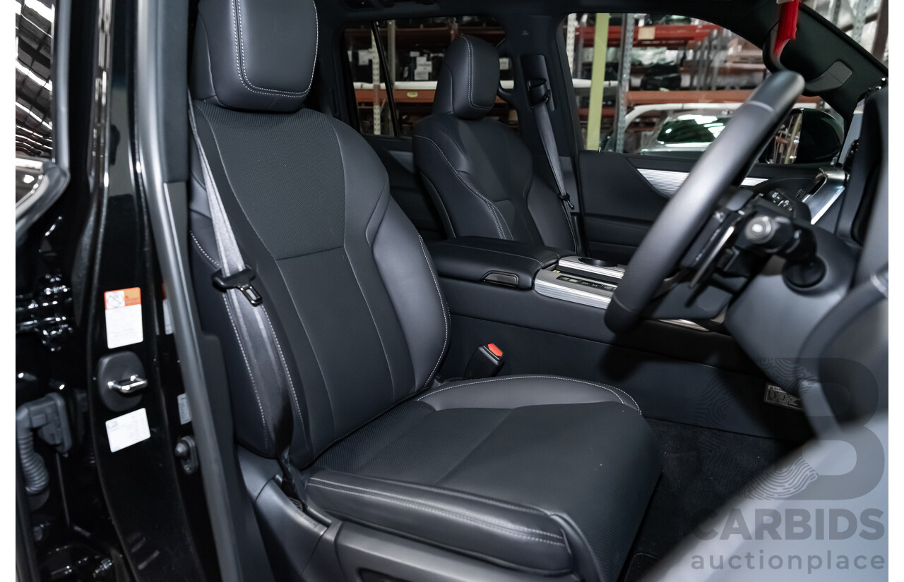 04/2022 Lexus LX600 F-Sport (4x4) MY22 VJA310R 5d Wagon Sapphire Black Metallic Twin Turbo 3.5L