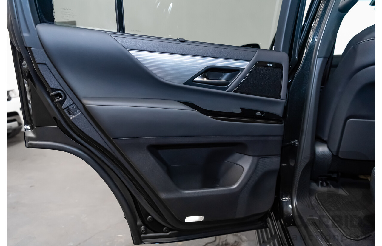 04/2022 Lexus LX600 F-Sport (4x4) MY22 VJA310R 5d Wagon Sapphire Black Metallic Twin Turbo 3.5L