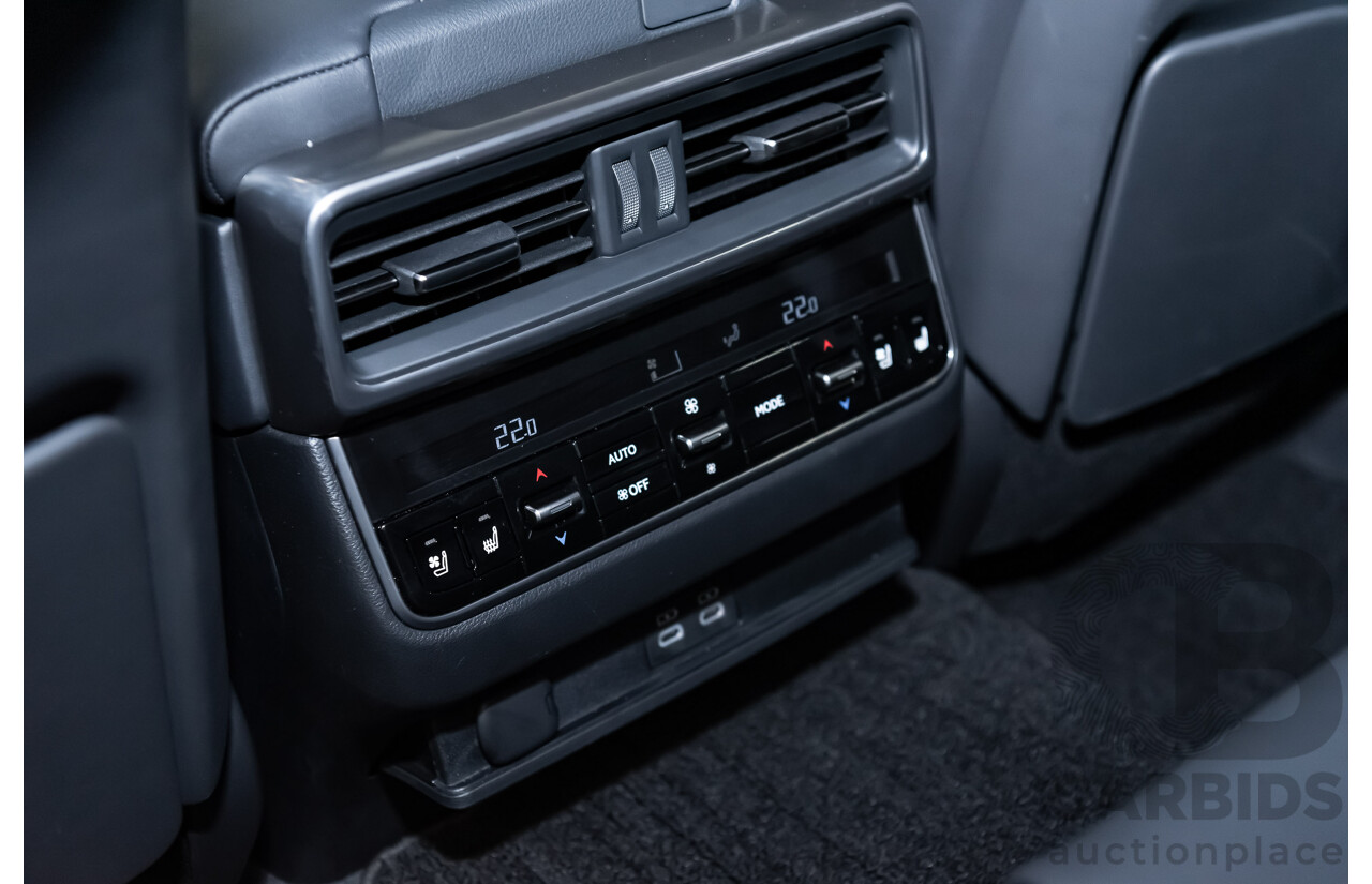 04/2022 Lexus LX600 F-Sport (4x4) MY22 VJA310R 5d Wagon Sapphire Black Metallic Twin Turbo 3.5L