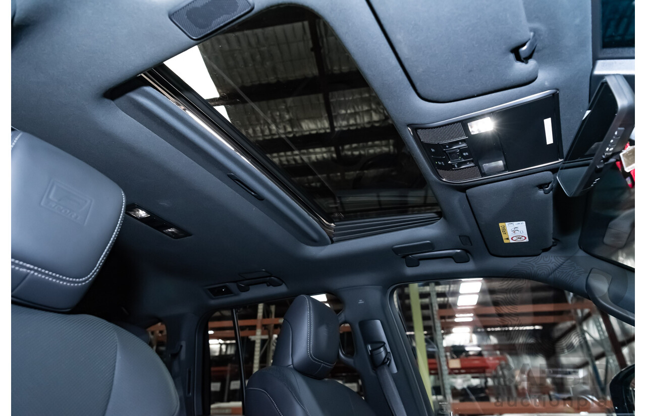 04/2022 Lexus LX600 F-Sport (4x4) MY22 VJA310R 5d Wagon Sapphire Black Metallic Twin Turbo 3.5L