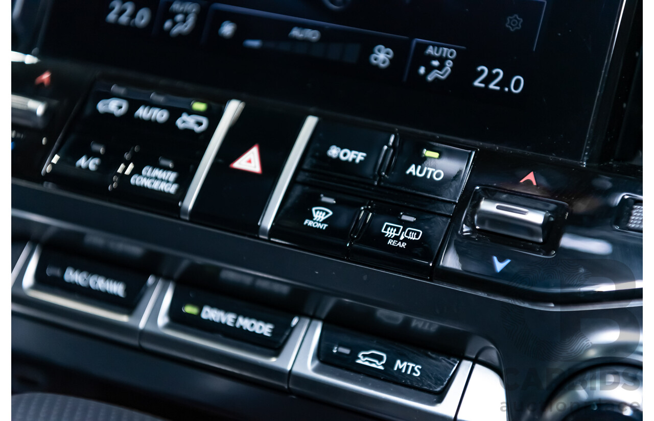 04/2022 Lexus LX600 F-Sport (4x4) MY22 VJA310R 5d Wagon Sapphire Black Metallic Twin Turbo 3.5L