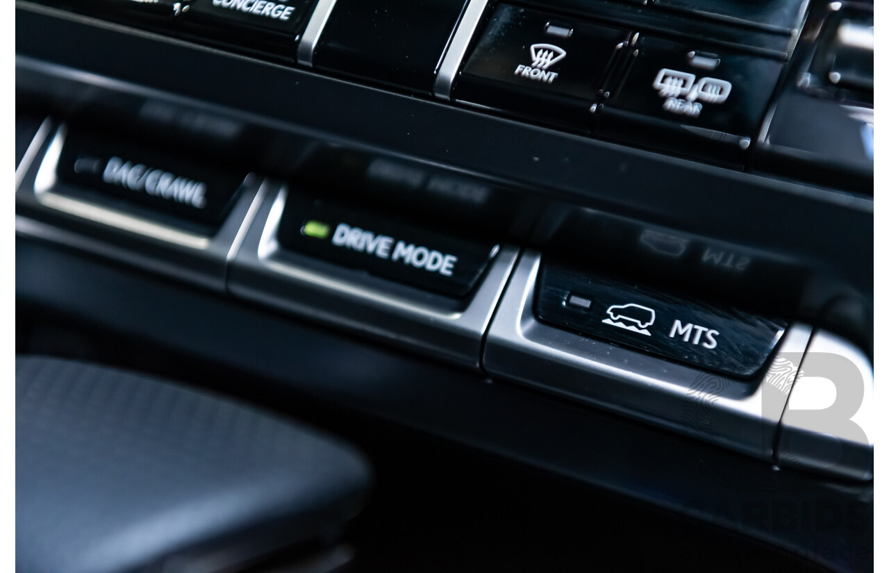 04/2022 Lexus LX600 F-Sport (4x4) MY22 VJA310R 5d Wagon Sapphire Black Metallic Twin Turbo 3.5L