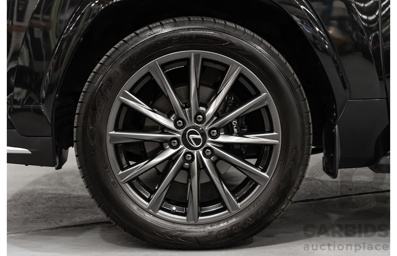 04/2022 Lexus LX600 F-Sport (4x4) MY22 VJA310R 5d Wagon Sapphire Black Metallic Twin Turbo 3.5L