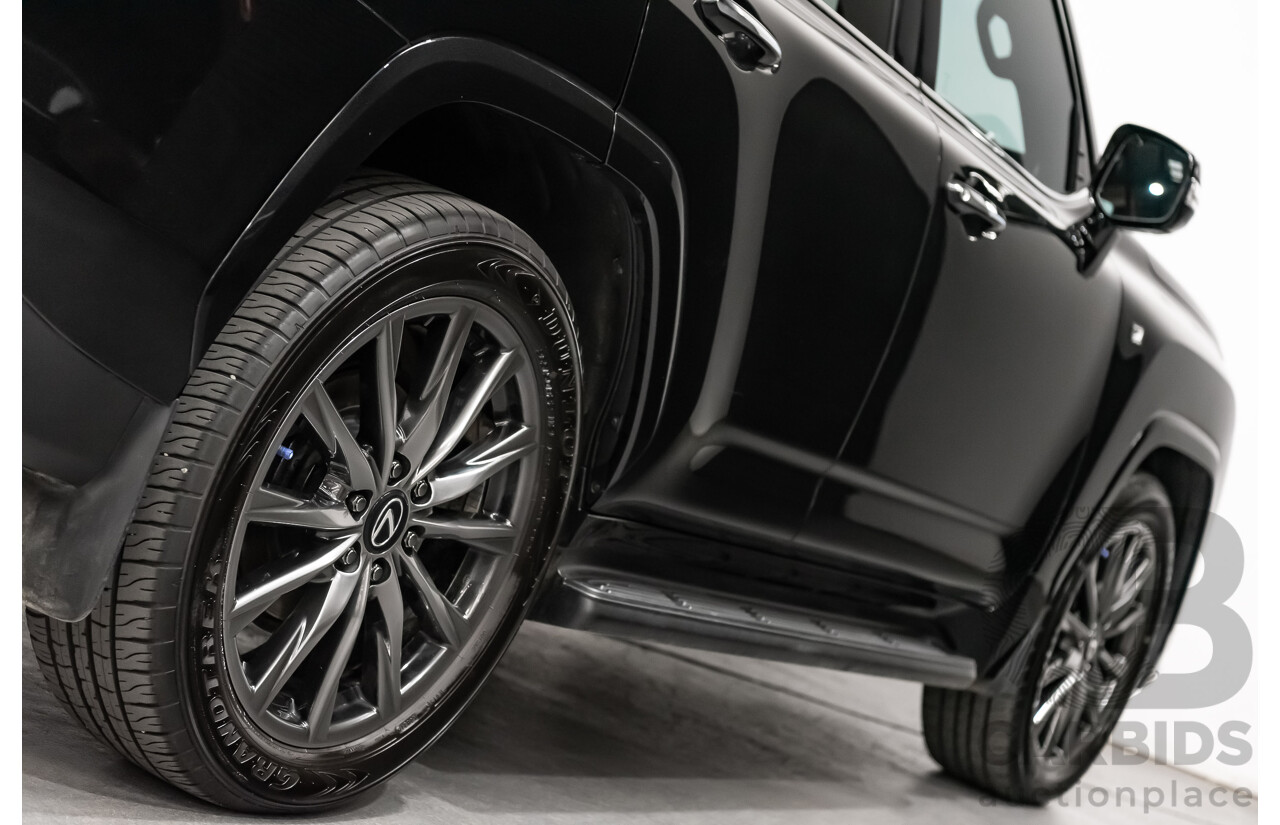04/2022 Lexus LX600 F-Sport (4x4) MY22 VJA310R 5d Wagon Sapphire Black Metallic Twin Turbo 3.5L