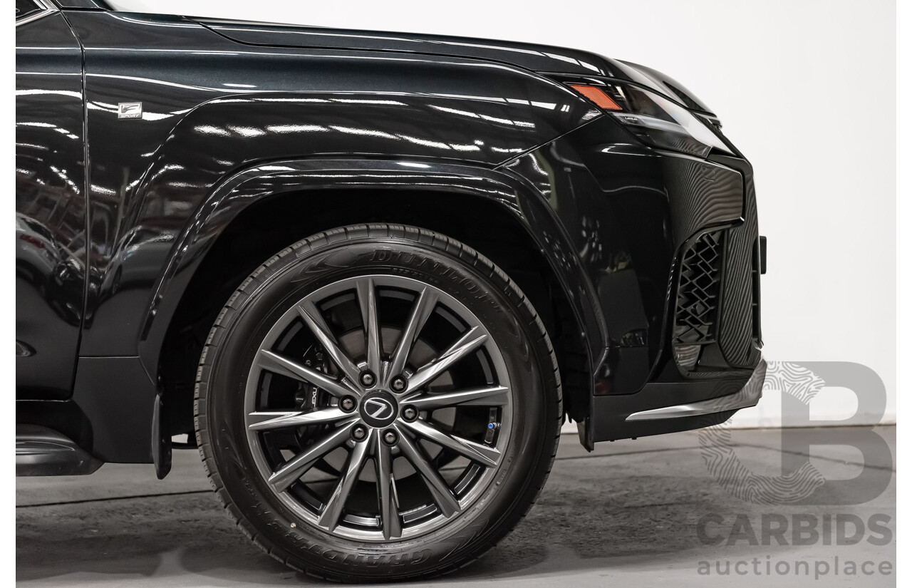 04/2022 Lexus LX600 F-Sport (4x4) MY22 VJA310R 5d Wagon Sapphire Black Metallic Twin Turbo 3.5L