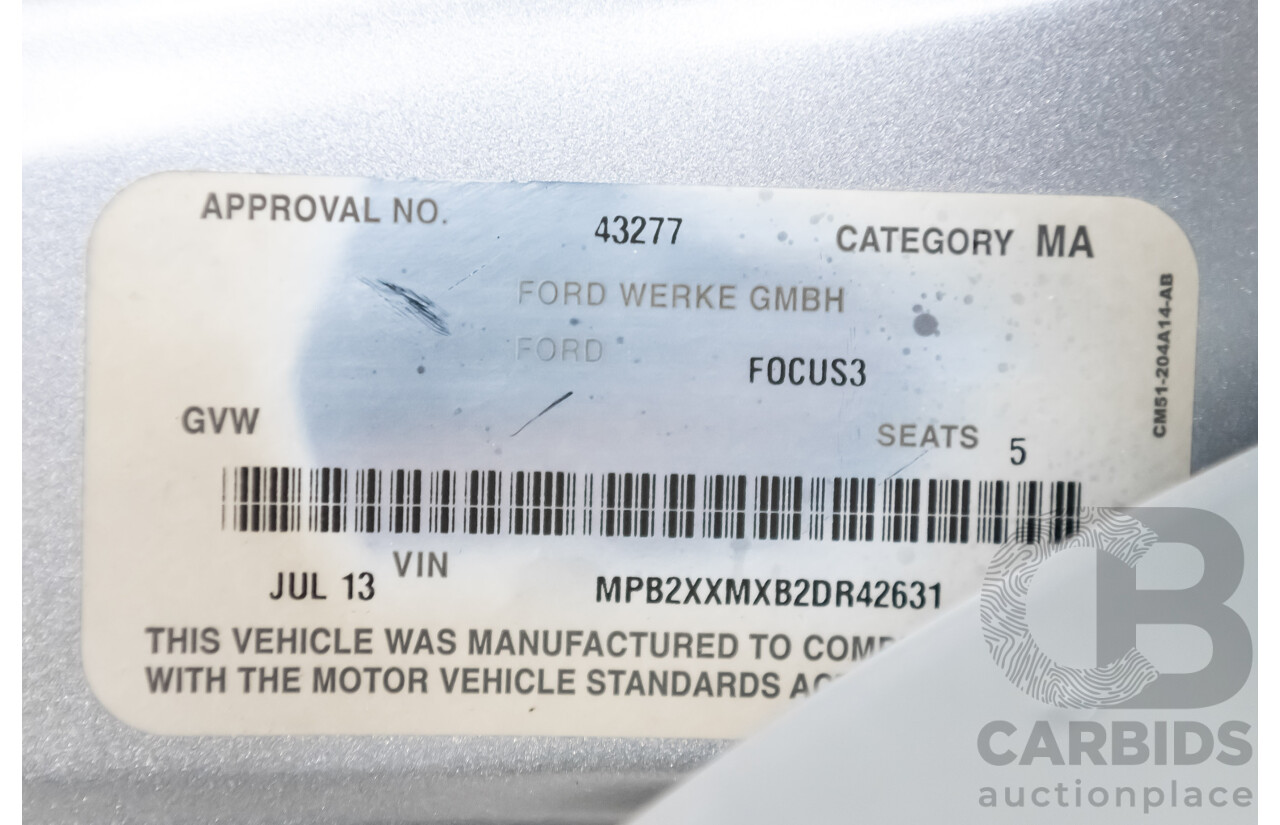 7/2013 Ford Focus Ambiente LW MK2 4d Sedan Metallic Ingot Silver 1.6L