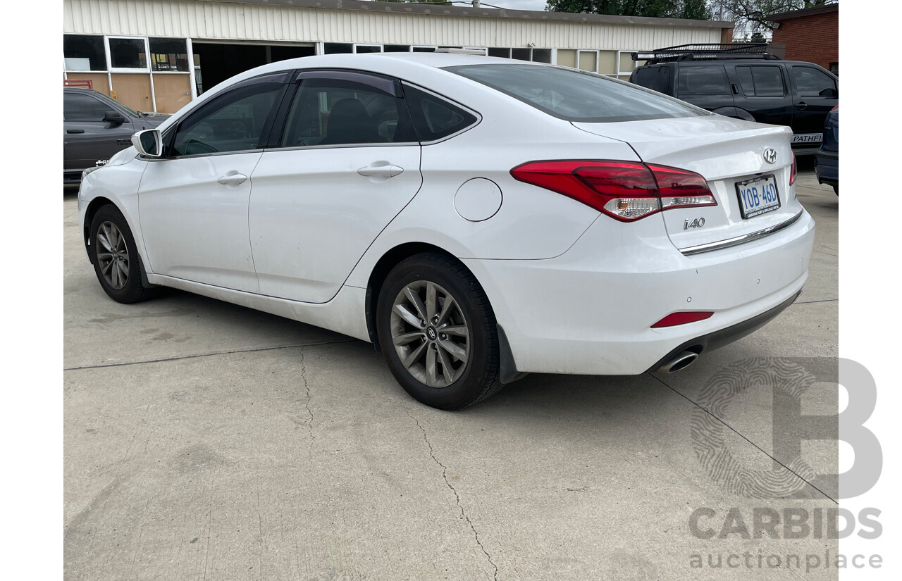 7/2015 Hyundai i40 Active VF4 SERIES II 4d Sedan White 1.7L