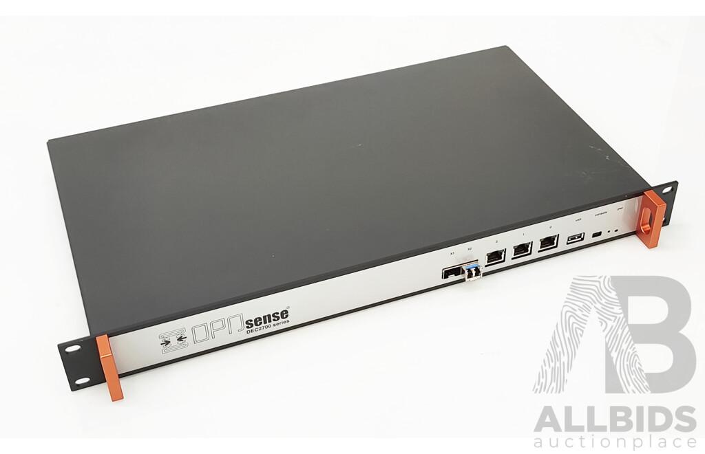 OPNsense (DEC2750) Rack Security Appliance w/ 8GB RAM, 4-Core Embeded Ryzen Processor and 256GB Solid State Flash