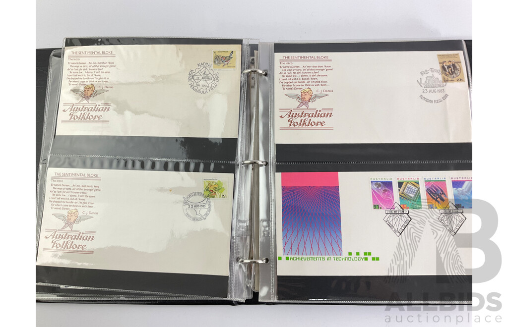 Two Albums of Australian 1980's First Day Issues and Stamp Packs