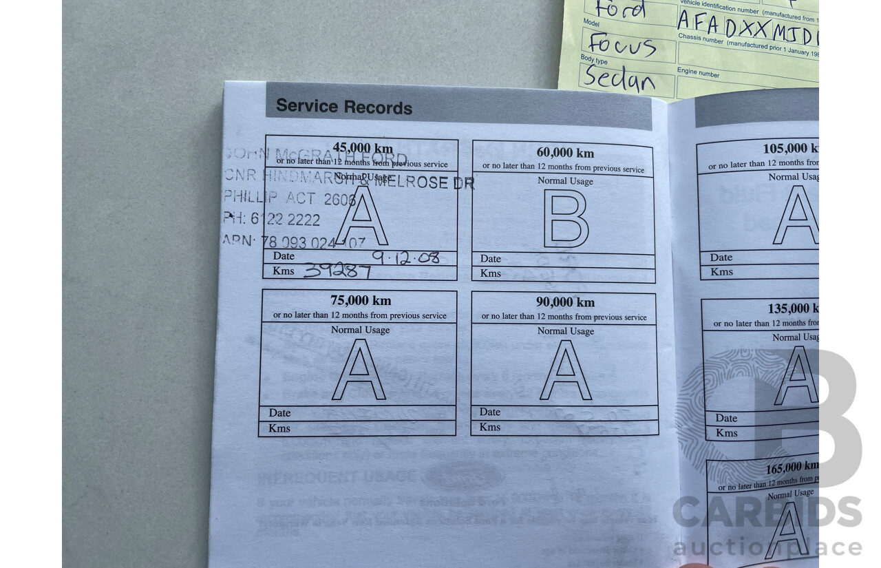 4/2006 Ford Focus LX LS 5d Hatchback White 2.0L