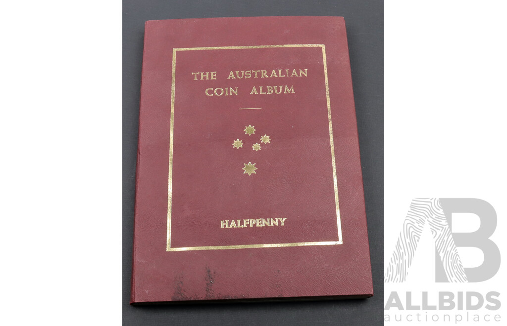 Unused Halfpenny coin album.