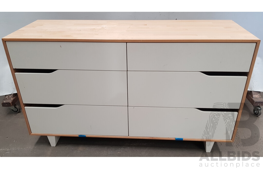 ikea 6 drawer dresser Storkcraft Horizon 6-Drawer Double Dresser