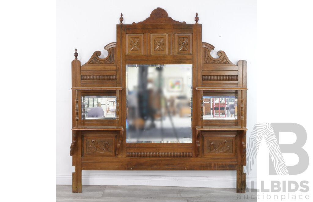 Arts and Crafts Maple Morrored Back Sideboard