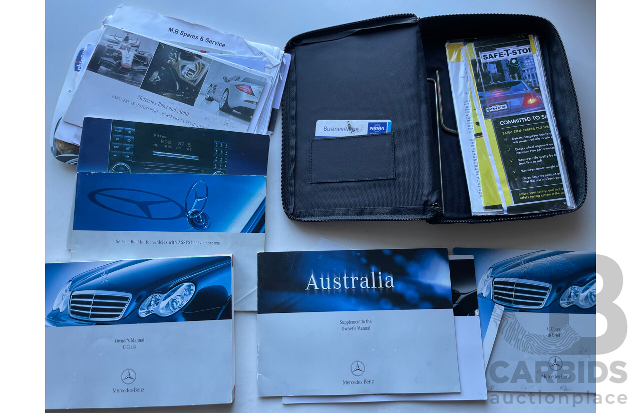 1/2007 Mercedes-Benz C180 Kompressor Super Sport Edition W203 MY07 UPGRADE 4d Sedan Black 1.8L